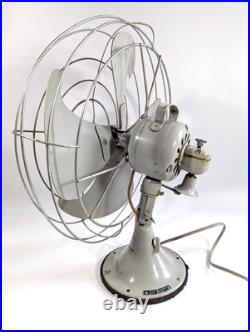 GE Vortalex Electric Fan 18 Oscillating 3 Speed No. 42- F12V163 20 Grey