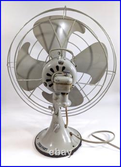 GE Vortalex Electric Fan 18 Oscillating 3 Speed No. 42- F12V163 20 Grey