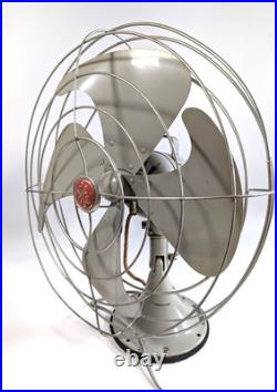 GE Vortalex Electric Fan 18 Oscillating 3 Speed No. 42- F12V163 20 Grey