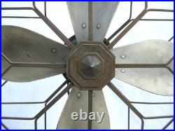 GORGEOUS & Rare Antique ART DECO Westinghouse Industrial Electric Fan Runs Great