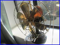 Ge 6 Wing Awesome Antique Ge Fan Vintage Ge Fan Brass Blade Fan Old Electric Fan
