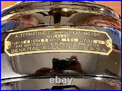 Ge Roundball 1904 Ribbed Base Fan Restored Antique Ge Pancake Fan