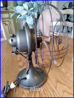 General Electric 9 Vortalex Oscillating Fan #FM9V1 Circa 1946-1948 Works Great