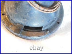 General Electric Antique Fan Four 12 Brass Blades ID Tag Runs & Oscillates Used