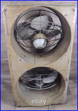 General Electric Automatic Thermostat Twin-Fan Ventilator Missing Knob See Pics