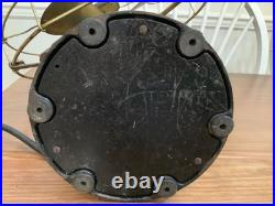 General Electric Brass Blade Fan Industrial Brass Cage 13 Vintage-WORKS