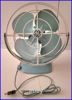 General Electric Fan Vintage Table Desk Aqua Turquoise Blue F11A103 USA. Pair General Electric Fan Vintage Table Desk Aqua Turquoise Blue F11A103 USA. Pair