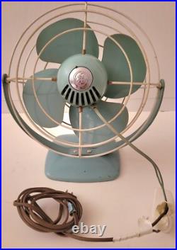 General Electric Fan Vintage Table Desk Aqua Turquoise Blue F11A103 USA. Pair General Electric Fan Vintage Table Desk Aqua Turquoise Blue F11A103 USA. Pair