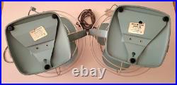 General Electric Fan Vintage Table Desk Aqua Turquoise Blue F11A103 USA. Pair General Electric Fan Vintage Table Desk Aqua Turquoise Blue F11A103 USA. Pair