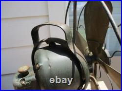 General Electric GE 4 Brass Blades Type AOU AE2 Table Fan Working 12 Inch