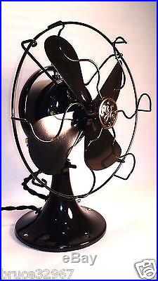 General Electric GE 8 Oscillating Antique Vintage Electric Fan Restored