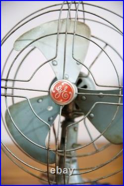 General Electric GE Vortalex Fan Industrial 10 blades art deco oscillating VTG