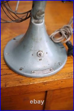 General Electric GE Vortalex Fan Industrial 10 blades art deco oscillating VTG
