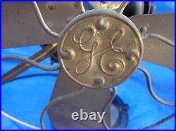 General Electric Kidney Oscillating Brass Fan 16'