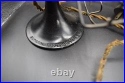 General Electric Series-F 6 Vintage Black 4-Brass Blade Desk Fan 110V