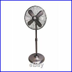 HOLMES HSF1606-BTU Stand Fan 16-inch Brushed Antique Nickle Finish