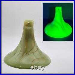 HTF Akro Agate Uranium Glass Desktop Electric Fan Base Only