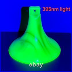 HTF Akro Agate Uranium Glass Desktop Electric Fan Base Only