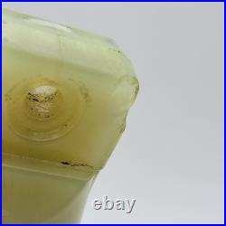 HTF Akro Agate Uranium Glass Desktop Electric Fan Base Only