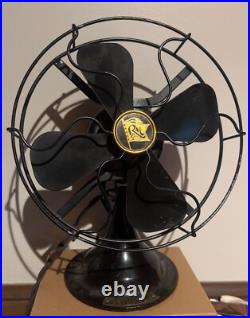Heavy Antique R & M 12 electric fan. Model #5004. Good working condition. Antiq Heavy Antique R & M 12 electric fan. Model #5004. Good working condition. Antiq