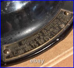Heavy Antique R & M 12 electric fan. Model #5004. Good working condition. Antiq Heavy Antique R & M 12 electric fan. Model #5004. Good working condition. Antiq