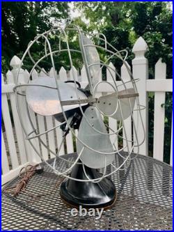 Hunter Century Oscillating Fan C-16 TESTED Industrial Art Deco USA Collectible