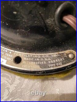 Hunter Zephair Vintage Fan 1946-1949 235 C-12 Tested! Works