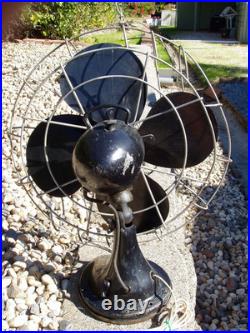 Hunter Zephair Vintage Table Fan 265 C-16 Oscillating 16 All Working + Issue