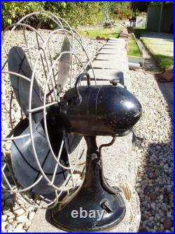 Hunter Zephair Vintage Table Fan 265 C-16 Oscillating 16 All Working + Issue