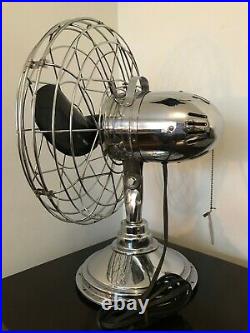Immaculate Fresh'nd Aire Antique Chrome Fan Model 14. Amazing Condition