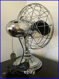 Immaculate Fresh'nd Aire Antique Chrome Fan Model 14. Amazing Condition
