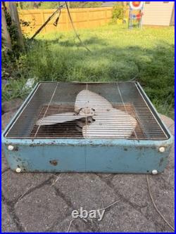 Industrial Floor Fan Box Steel Working Modern Industrial Fasco