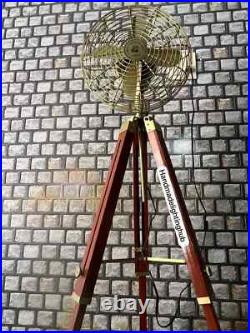Industrial Style Pedestal Floor Fan Electric Oscillating Tripod Fan with Adjusta