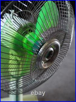 Japan Made Antique Electric Fan Vintage Working Mid-Showa Period KEF-612 Green Japan Made Antique Electric Fan Vintage Working Mid-Showa Period KEF-612 Green