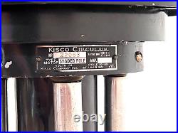 Kisco Circulair Art Deco Machine Age Industrial Chrome Floor Fan Table vtg Rare