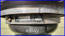 Kisco Vintage Art Deco Rare Antique Chrome Metal Pole Working Fan, Circulair