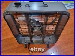 LASKO B20725 METAL Velocity BOX FAN ANTIQUE COLLECTIBLE RARE Gun Metal Vintage