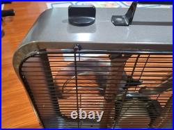 LASKO B20725 METAL Velocity BOX FAN ANTIQUE COLLECTIBLE RARE Gun Metal Vintage