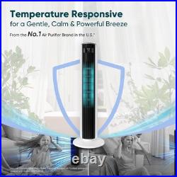 LEVOIT Tower Fan for Bedroom 90° Oscillating Standing Fan with Remote 25ft Qu