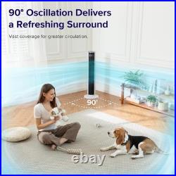 LEVOIT Tower Fan for Bedroom 90° Oscillating Standing Fan with Remote 25ft Qu