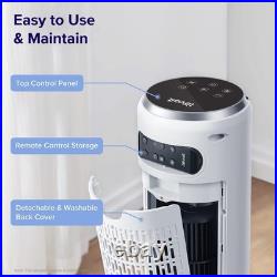 LEVOIT Tower Fan for Bedroom 90° Oscillating Standing Fan with Remote 25ft Qu