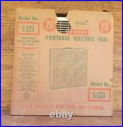 Lakewood Model S-223 20 Portable 3 Speed 5700 CFM Electric Box Fan Lakewood Model S-223 20 Portable 3 Speed 5700 CFM Electric Box Fan