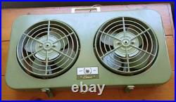 Lakewood Model T-8 Dual Twin Alternating Window Fan Industial Steampunk Works