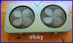 Lakewood Model T-8 Dual Twin Alternating Window Fan Industial Steampunk Works
