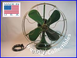 Large 1917 General Electric Fan 16 Steel Blade 1302760 Antique 3 Speeds Vintage Large 1917 General Electric Fan 16 Steel Blade 1302760 Antique 3 Speeds Vintage