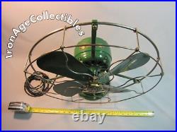 Large 1917 General Electric Fan 16 Steel Blade 1302760 Antique 3 Speeds Vintage Large 1917 General Electric Fan 16 Steel Blade 1302760 Antique 3 Speeds Vintage