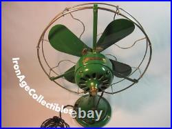 Large 1917 General Electric Fan 16 Steel Blade 1302760 Antique 3 Speeds Vintage Large 1917 General Electric Fan 16 Steel Blade 1302760 Antique 3 Speeds Vintage