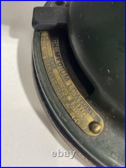 Large Antique GE General Electric Industrial Desk Fan 13 Brass Blades Green