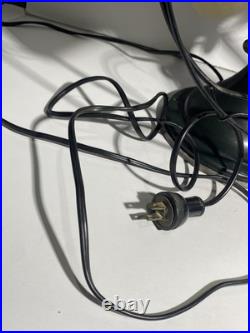 Large Antique GE General Electric Industrial Desk Fan 13 Brass Blades Green