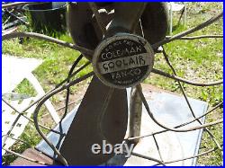 Large Vintage Industrial Fan 22 Coleman Coolair (propeller blade) two blade Large Vintage Industrial Fan 22 Coleman Coolair (propeller blade) two blade